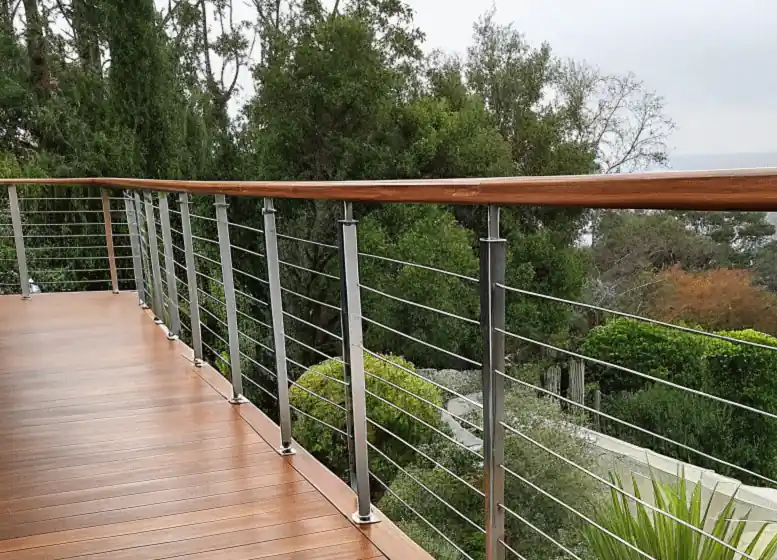 Steel and wire Balcony Balustrade in North Down